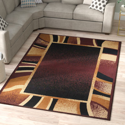 area brown rugs rug wayfair vannesa abstract tan indoor outdoor